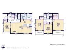 【東京都/西東京市富士町】西東京市富士町6丁目 新築一戸建て 間取り図