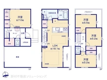 【東京都/西東京市田無町】西東京市田無町5丁目 新築一戸建て 間取り図