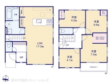 【東京都/三鷹市牟礼】三鷹市牟礼5丁目 新築一戸建て 間取り図