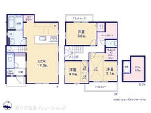 【東京都/三鷹市牟礼】三鷹市牟礼5丁目 新築一戸建て 間取り図