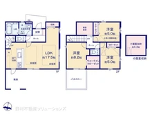 【東京都/西東京市北原町】西東京市北原町2丁目 新築一戸建て 間取り図