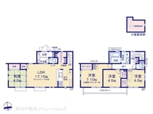 【東京都/西東京市芝久保町】西東京市芝久保町4丁目 新築一戸建て 間取り図