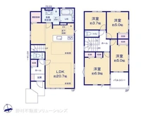 【東京都/西東京市向台町】西東京市向台町6丁目 新築一戸建て 間取り図