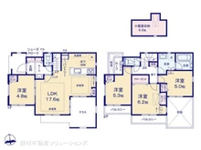 【東京都/三鷹市野崎】三鷹市野崎3丁目 新築一戸建て 間取り図