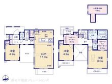 【東京都/三鷹市野崎】三鷹市野崎3丁目 新築一戸建て 間取り図