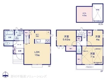 【東京都/西東京市北原町】西東京市北原町2丁目 新築一戸建て 間取り図