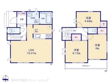 【東京都/西東京市向台町】西東京市向台町1丁目 新築一戸建て 間取り図