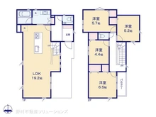 【東京都/武蔵野市境南町】武蔵野市境南町1丁目 新築一戸建て 間取り図