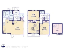 【東京都/三鷹市井口】三鷹市井口4丁目 新築一戸建て 間取り図