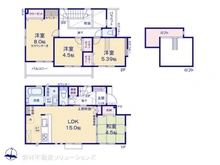 【東京都/西東京市芝久保町】西東京市芝久保町3丁目 新築一戸建て 間取り図