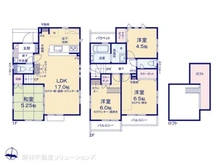 【東京都/西東京市芝久保町】西東京市芝久保町3丁目 新築一戸建て 間取り図
