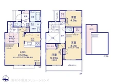 【東京都/西東京市芝久保町】西東京市芝久保町3丁目 新築一戸建て 間取り図