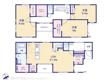 【東京都/練馬区関町南】練馬区関町南1丁目 新築一戸建て 間取り図