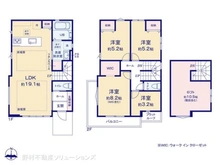 【東京都/武蔵野市境南町】武蔵野市境南町1丁目 新築一戸建て 間取り図