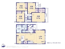 【東京都/西東京市保谷町】西東京市保谷町3丁目 新築一戸建て 間取り図