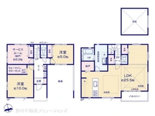 【東京都/西東京市田無町】西東京市田無町1丁目 新築一戸建て 間取り図