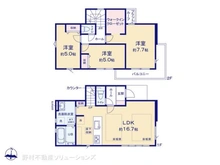 【東京都/西東京市向台町】西東京市向台町2丁目 新築一戸建て 間取り図