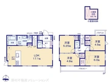 【東京都/西東京市芝久保町】西東京市芝久保町3丁目 新築一戸建て 間取り図