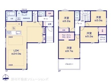 【東京都/西東京市保谷町】西東京市保谷町5丁目 新築一戸建て 間取り図