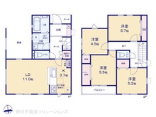 【東京都/西東京市芝久保町】西東京市芝久保町4丁目 新築一戸建て 間取り図
