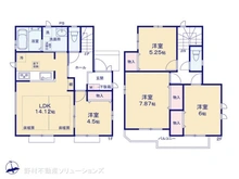 【東京都/西東京市西原町】西東京市西原町2丁目 新築一戸建て 間取り図
