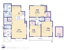 【東京都/西東京市北原町】西東京市北原町1丁目 新築一戸建て 間取り図