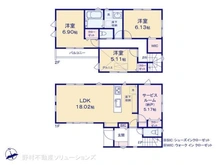 【東京都/稲城市押立】稲城市押立 新築一戸建て 間取り図