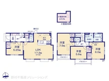 【東京都/稲城市東長沼】稲城市東長沼 新築一戸建て 間取り図