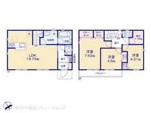 【東京都/三鷹市大沢】三鷹市大沢5丁目 新築一戸建て 間取り図