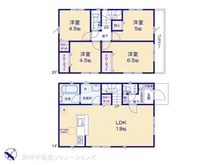 【東京都/調布市深大寺東町】調布市深大寺東町1丁目 新築一戸建て 間取り図