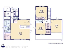 【東京都/稲城市東長沼】稲城市東長沼 新築一戸建て 間取り図