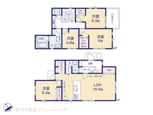 【東京都/稲城市押立】稲城市押立 新築一戸建て 間取り図