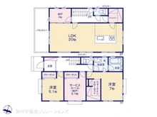 【東京都/稲城市坂浜】稲城市坂浜 新築一戸建て 間取り図