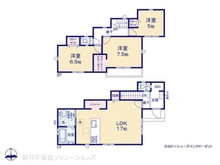 【東京都/稲城市若葉台】稲城市若葉台1丁目 新築一戸建て 間取り図