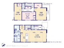 【東京都/調布市西つつじケ丘】調布市西つつじケ丘4丁目 新築一戸建て 間取り図