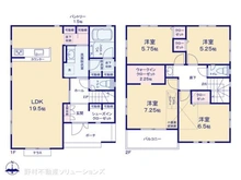 【東京都/稲城市東長沼】稲城市東長沼 新築一戸建て 間取り図