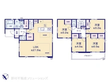 【東京都/三鷹市大沢】三鷹市大沢5丁目 新築一戸建て 間取り図