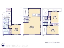 【東京都/目黒区緑が丘】目黒区緑が丘3丁目 新築一戸建て 間取り図