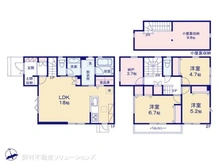 【神奈川県/川崎市麻生区王禅寺東】川崎市麻生区王禅寺東5丁目 新築一戸建て 間取り図