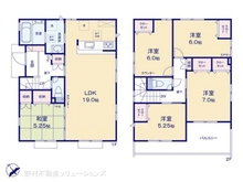 【東京都/稲城市平尾】稲城市平尾4丁目 新築一戸建て 間取り図