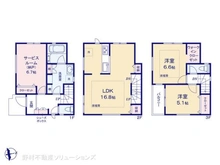 【神奈川県/川崎市多摩区生田】川崎市多摩区生田1丁目 新築一戸建て 間取り図