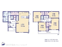 【神奈川県/川崎市麻生区岡上】川崎市麻生区岡上1丁目 新築一戸建て 間取り図