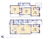 【神奈川県/川崎市麻生区王禅寺西】川崎市麻生区王禅寺西4丁目 新築一戸建て 間取り図