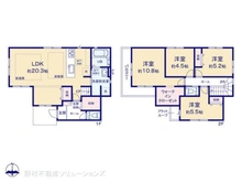 【神奈川県/川崎市麻生区虹ケ丘】川崎市麻生区虹ケ丘1丁目 新築一戸建て 間取り図