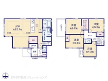 【神奈川県/川崎市麻生区虹ケ丘】川崎市麻生区虹ケ丘1丁目 新築一戸建て 間取り図