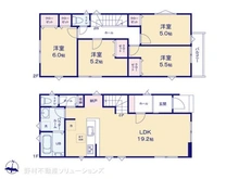 【神奈川県/川崎市多摩区南生田】川崎市多摩区南生田3丁目 新築一戸建て 間取り図