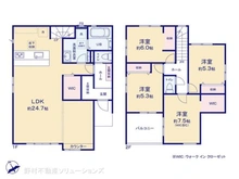 【神奈川県/川崎市麻生区片平】川崎市麻生区片平4丁目 新築一戸建て 間取り図