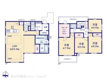 【神奈川県/川崎市多摩区長尾】川崎市多摩区長尾6丁目 新築一戸建て 間取り図