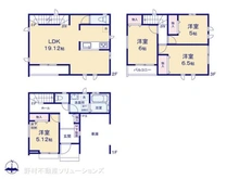 【神奈川県/川崎市多摩区宿河原】川崎市多摩区宿河原7丁目 新築一戸建て 間取り図