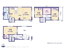 【神奈川県/川崎市多摩区宿河原】川崎市多摩区宿河原7丁目 新築一戸建て 間取り図